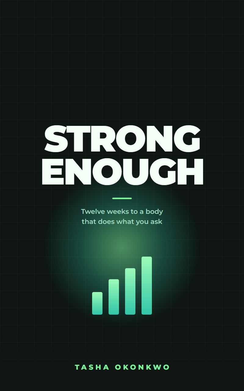 Health & Fitness book cover concept: Strong Enough