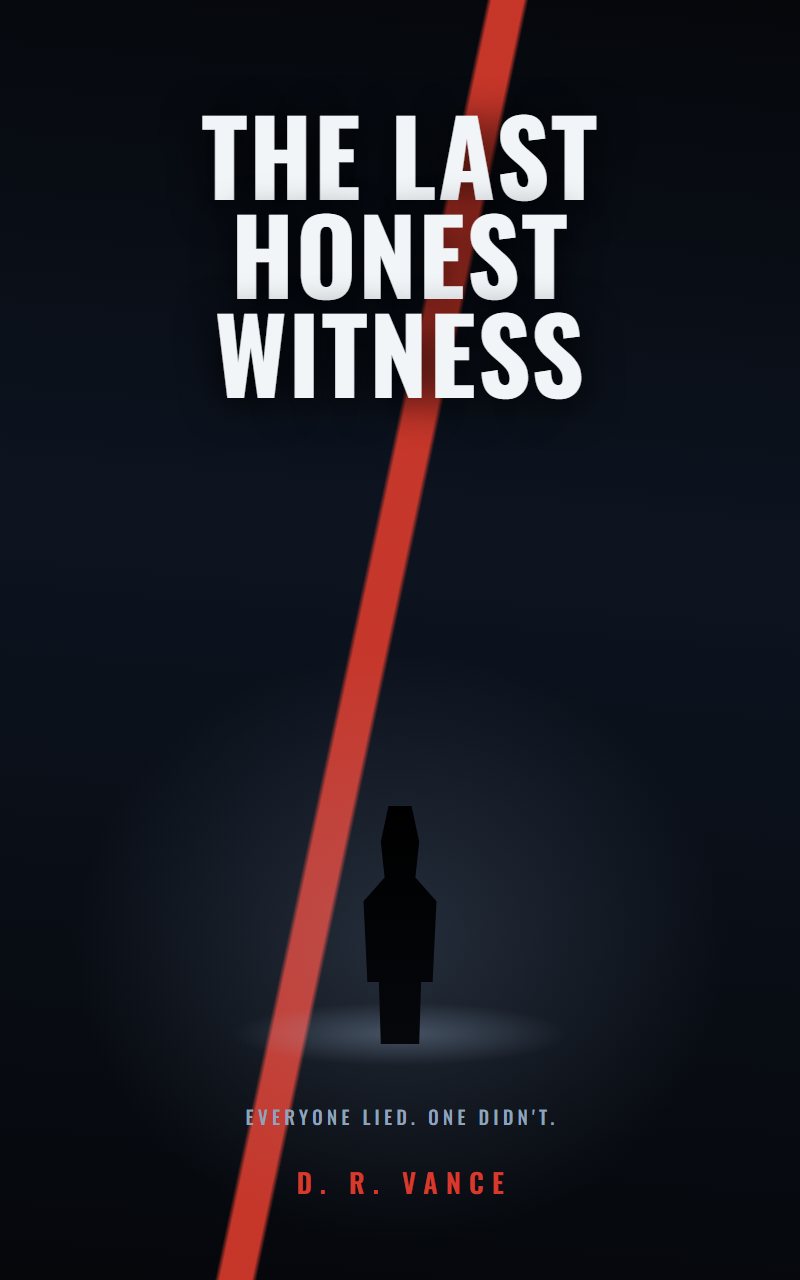 Thriller book cover concept: The Last Honest Witness
